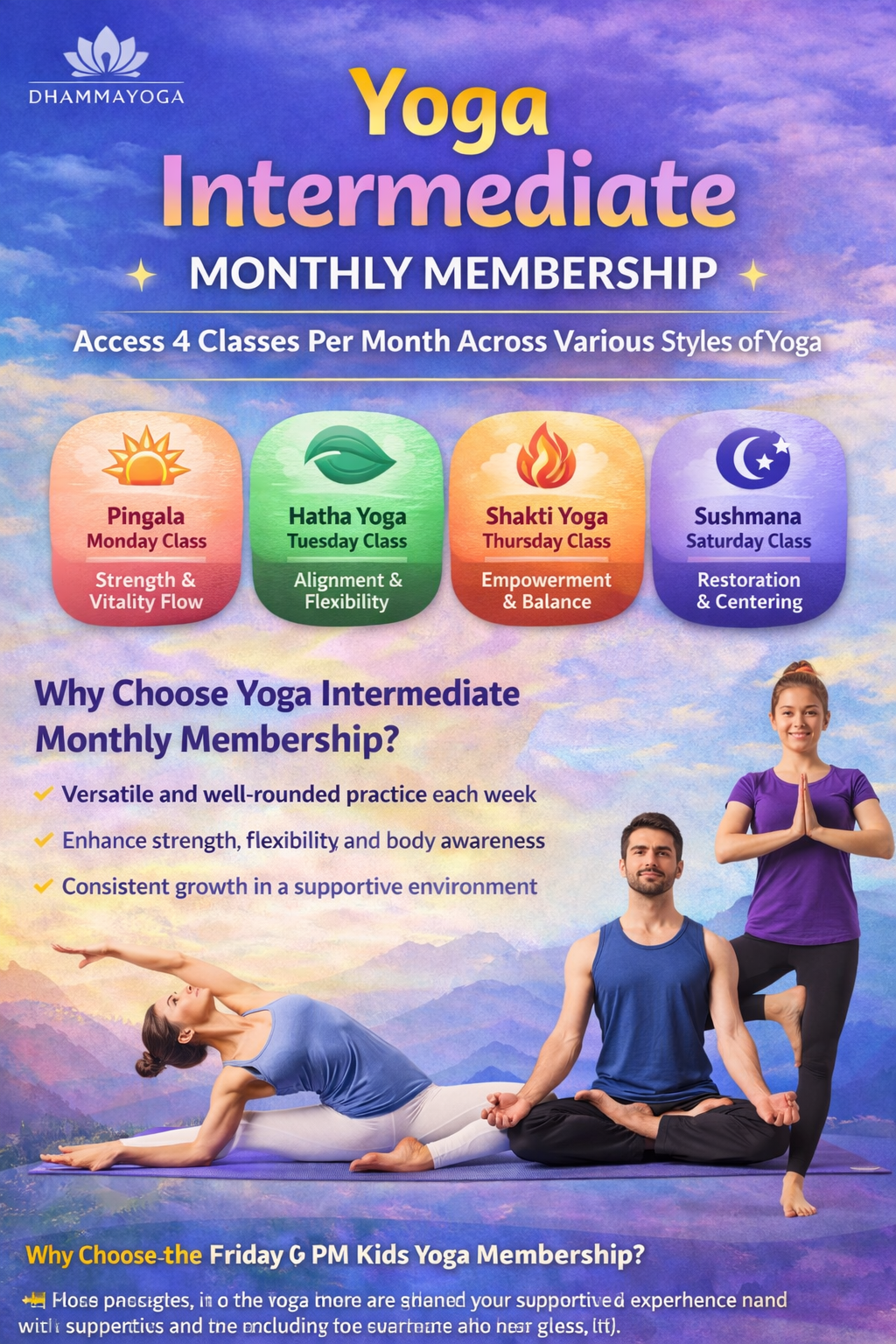 Yoga Intermediate - Monthly Membership